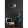 Dar Lighting Dar - Veyron 6 Light Pendant Polished Nickel With Grey Shade