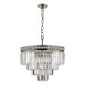 Dar Lighting Dar - Vyana 4 Light Pendant Antique Brass Crystal