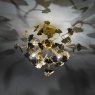 Dar Lighting Dar - Yadira 4 Light Semi Flush Gold Leaf