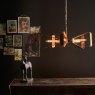 Dar Lighting Dar - Yavanna Industrial 5 Light Pendant Oiled Copper
