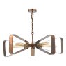 Dar Lighting Dar - Yavanna Industrial 5 Light Pendant Oiled Copper