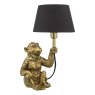 Dar Lighting Dar - Zira Monkey Table Lamp Gold With Shade