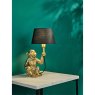 Dar Lighting Dar - Zira Monkey Table Lamp Gold With Shade