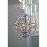 Laura Ashley Laura Ashley - Aidan Glass Polished Chrome 3 Light Globe Chandelier
