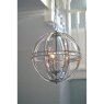 Laura Ashley Laura Ashley - Aidan Glass Polished Chrome 3 Light Globe Chandelier