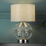 Laura Ashley Laura Ashley - Aidan Glass Polished Chrome Globe Table Lamp with Shade