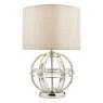 Laura Ashley Laura Ashley - Aidan Glass Polished Chrome Globe Table Lamp with Shade