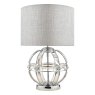 Laura Ashley Laura Ashley - Aidan Glass Polished Chrome Globe Table Lamp with Shade