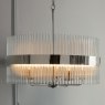Laura Ashley Laura Ashley - Alexa 5lt Pendant Polished Nickel Glass Rods