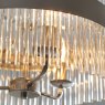 Laura Ashley Laura Ashley - Alexa 5lt Pendant Polished Nickel Glass Rods