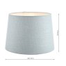 Laura Ashley Laura Ashley - Bacall Linen Empire Drum Shade Duck Egg Blue 30cm/12 inch