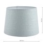 Laura Ashley Laura Ashley - Bacall Linen Empire Drum Shade Duck Egg Blue 35cm/14 inch