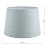 Laura Ashley Laura Ashley - Bacall Linen Empire Drum Shade Duck Egg Blue 40cm/16 inch