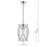 Laura Ashley Laura Ashley - Beckworth Lantern Polished Nickel Glass