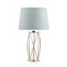 Laura Ashley Laura Ashley - Beckworth Large Table Lamp Polished Nickel Glass Base