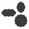 Laura Ashley Laura Ashley - Rochelle Mirror Black (28cm)