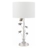 Laura Ashley Laura Ashley - Lyndale Table Lamp Distressed Silver Leaf and Cream With Shade
