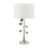 Laura Ashley Laura Ashley - Lyndale Table Lamp Distressed Silver Leaf and Cream With Shade
