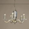 Laura Ashley Laura Ashley - Carson 5lt Chandelier Cut Glass Antique Brass