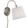Laura Ashley Lighting Laura Ashley - Hemsley Wall Light Antique Brass and Ivory With Shade