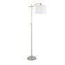 Laura Ashley Lighting Laura Ashley - Hemsley Floor Lamp Antique Brass and Ivory With Shade