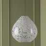 Laura Ashley Lighting Laura Ashley - Confetti Easy Fit Pendant (White Art Glass and Polished Chrome)