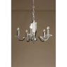 Laura Ashley Laura Ashley - Carson 5lt Chandelier Cut Glass Polished Nickel