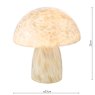 Dar Lighting Dar - Addie Table Lamp White Art Glass