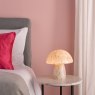 Dar Lighting Dar - Addie Table Lamp White Art Glass