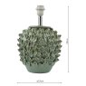 Dar Lighting Dar - Ailsa Ceramic Table Lamp Green Base Only