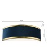 Dar Lighting Dar - Alvaro Wall Light Brushed Brass With Blue Shade