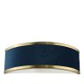 Dar Lighting Dar - Alvaro Wall Light Brushed Brass With Blue Shade