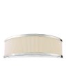 Dar Lighting Dar - Alvaro Wall Light Polished Chrome With Ivory Shade