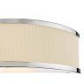 Dar Lighting Dar - Alvaro Wall Light Polished Chrome With Ivory Shade