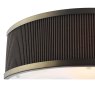Dar Lighting Dar - Alvaro Wall Light Antique Bronze With Brown Shade