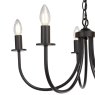 Dar Lighting Dar - Becca 5 Light Pendant (Matt Black Fitting Only)