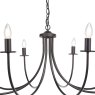 Dar Lighting Dar - Becca 8 Light Pendant (Matt Black Fitting Only)