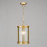 Dar Lighting Dar - Bianka Pendant Bronze and Ribbed Glass