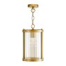 Dar Lighting Dar - Bianka Pendant Bronze and Ribbed Glass