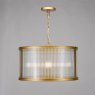 Dar Lighting Dar - Bianka 3 Light Pendant Bronze and Ribbed Glass