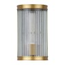 Dar Lighting Dar - Bianka Wall Light Bronze and Ribbed Glass