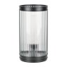 Dar Lighting Dar - Bianka Table Lamp Matt Black and Ribbed Glass