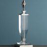 Laura Ashley Laura Ashley - Carson Medium table Lamp Polished Nickel Crystal Base Only