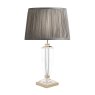 Laura Ashley Laura Ashley - Carson Medium table Lamp Polished Nickel Crystal Base Only