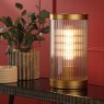 Dar Lighting Dar - Bianka Table Lamp Bronze and Ribbed Glass