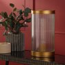 Dar Lighting Dar - Bianka Table Lamp Bronze and Ribbed Glass