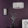 Dar Lighting Dar - Cagliari 4 Light Armed Pendant Matt Black and Ivory