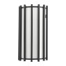 Dar Lighting Dar - Cagliari Wall Light Matt Black With Ivory Shade