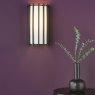 Dar Lighting Dar - Cagliari Wall Light Matt Black With Ivory Shade