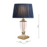 Laura Ashley Laura Ashley - Carson Small Table Lamp Antique Brass Crystal Base Only
